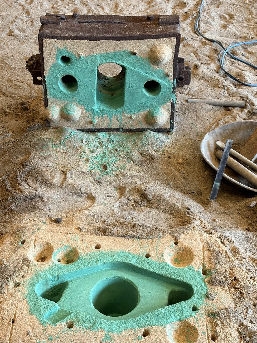 Prepared sand mould and core at NCW